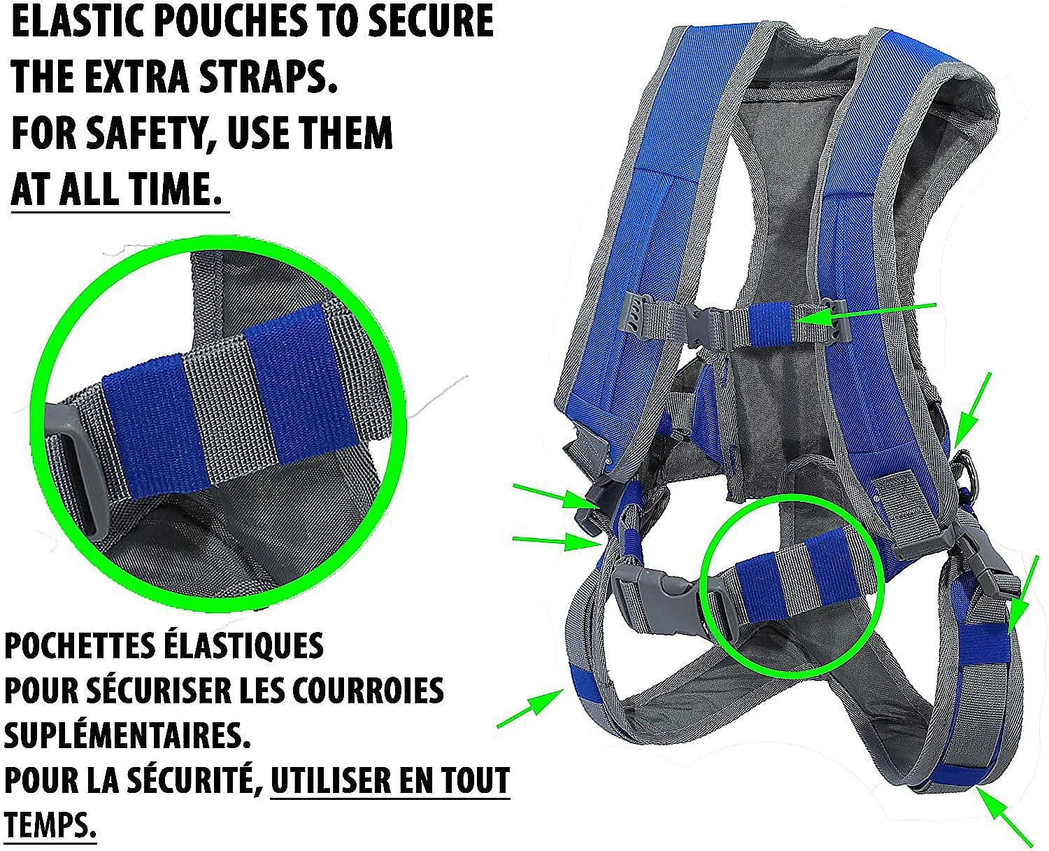 vest Mdxone Static Ski Harness - Blue