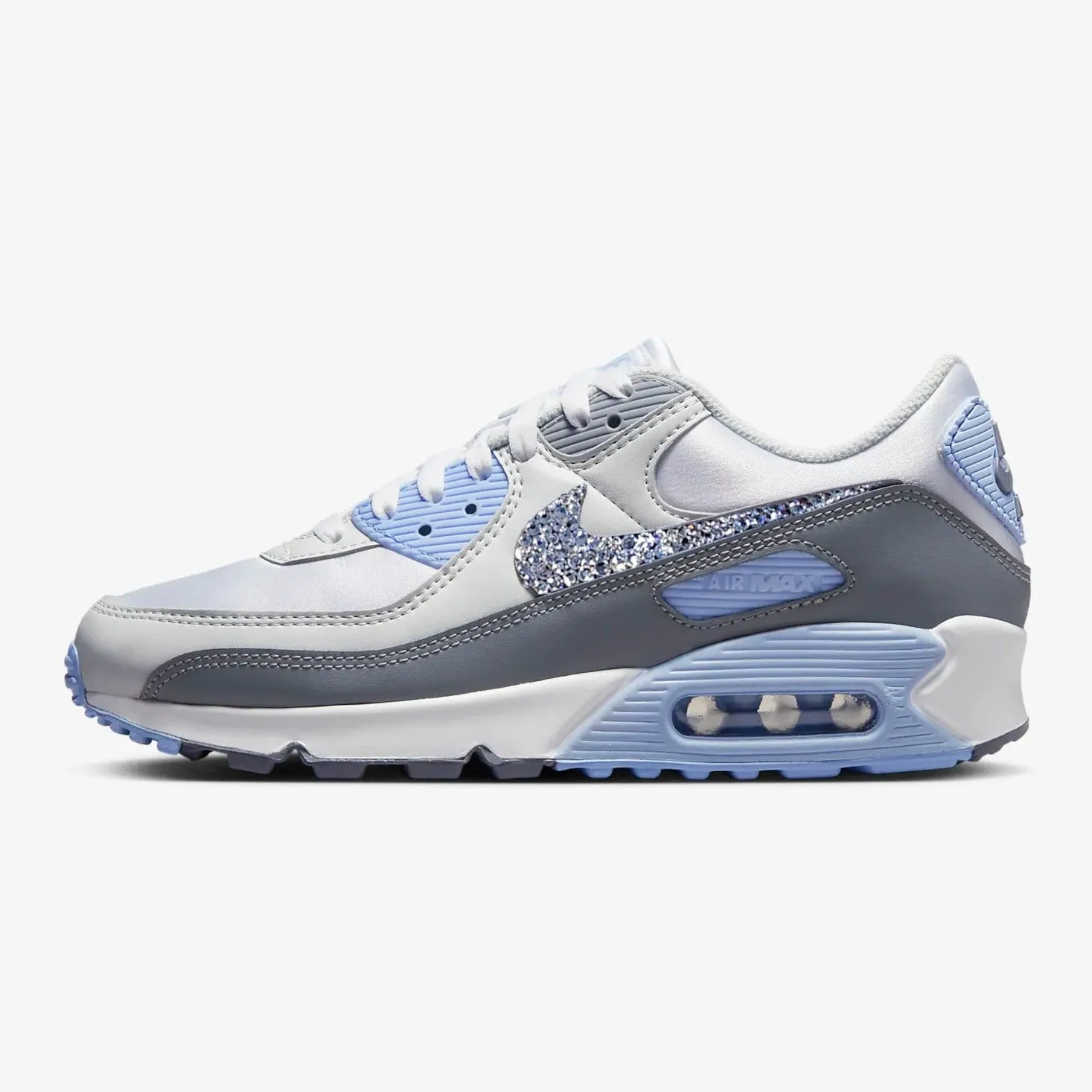 Warehouse Sale Air Max 90 Women (Baby Blue Grey)