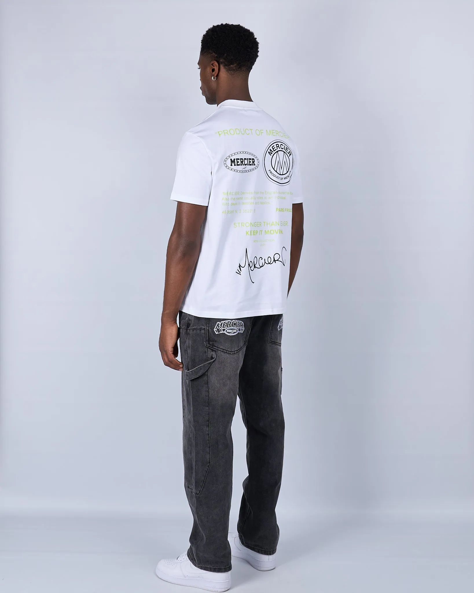 White Green Caruso Relaxed Tshirt