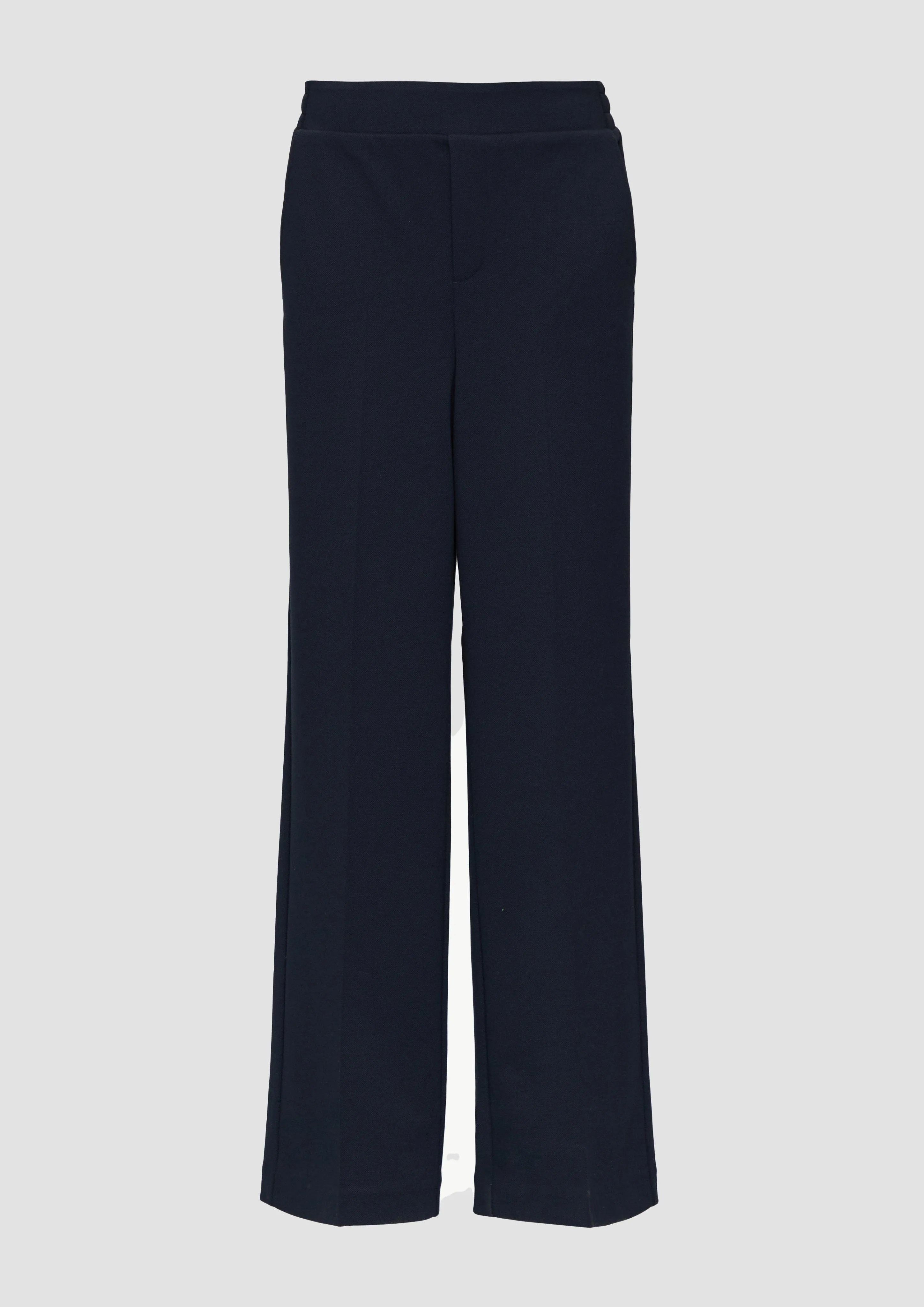 Wide-leg trousers with a dobby texture