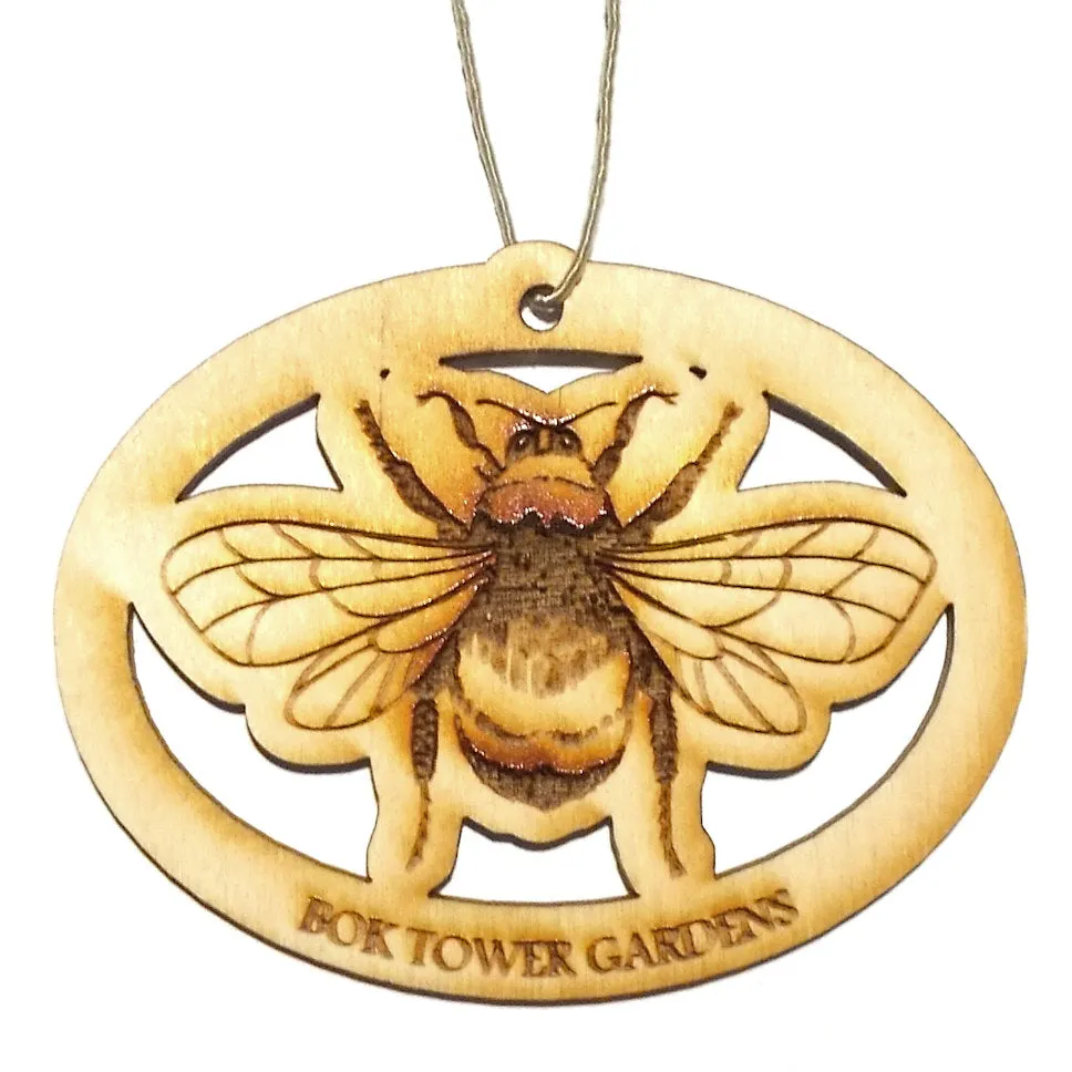 Wood Ornament Bee