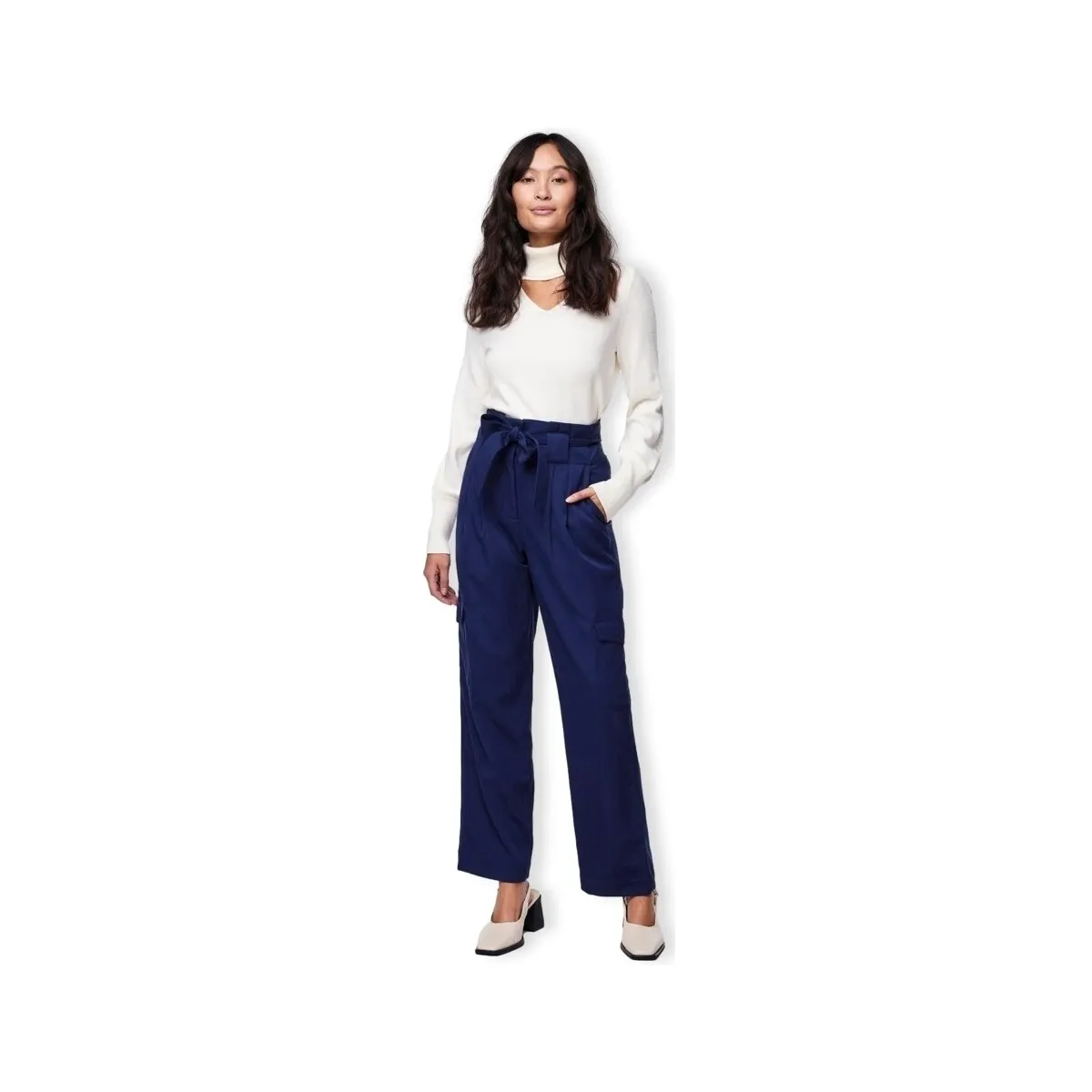 YAS Cargi Trousers - Dress Blues