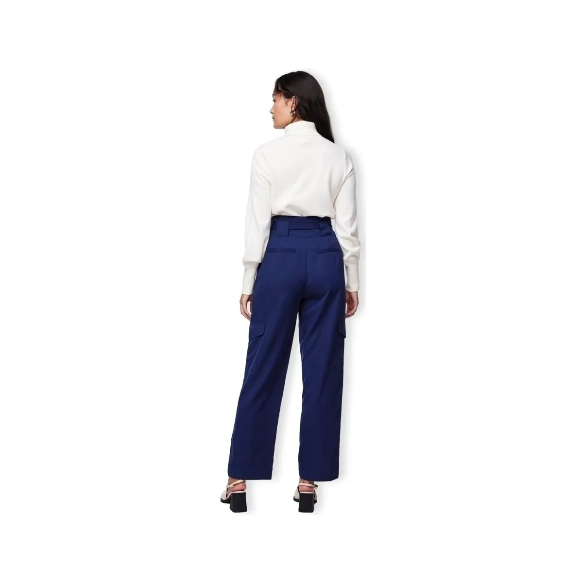 YAS Cargi Trousers - Dress Blues