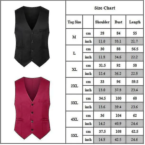 Yougangmens Business Single Breasted Formal Wedding Waistcoat Tuxedo Suit Vest