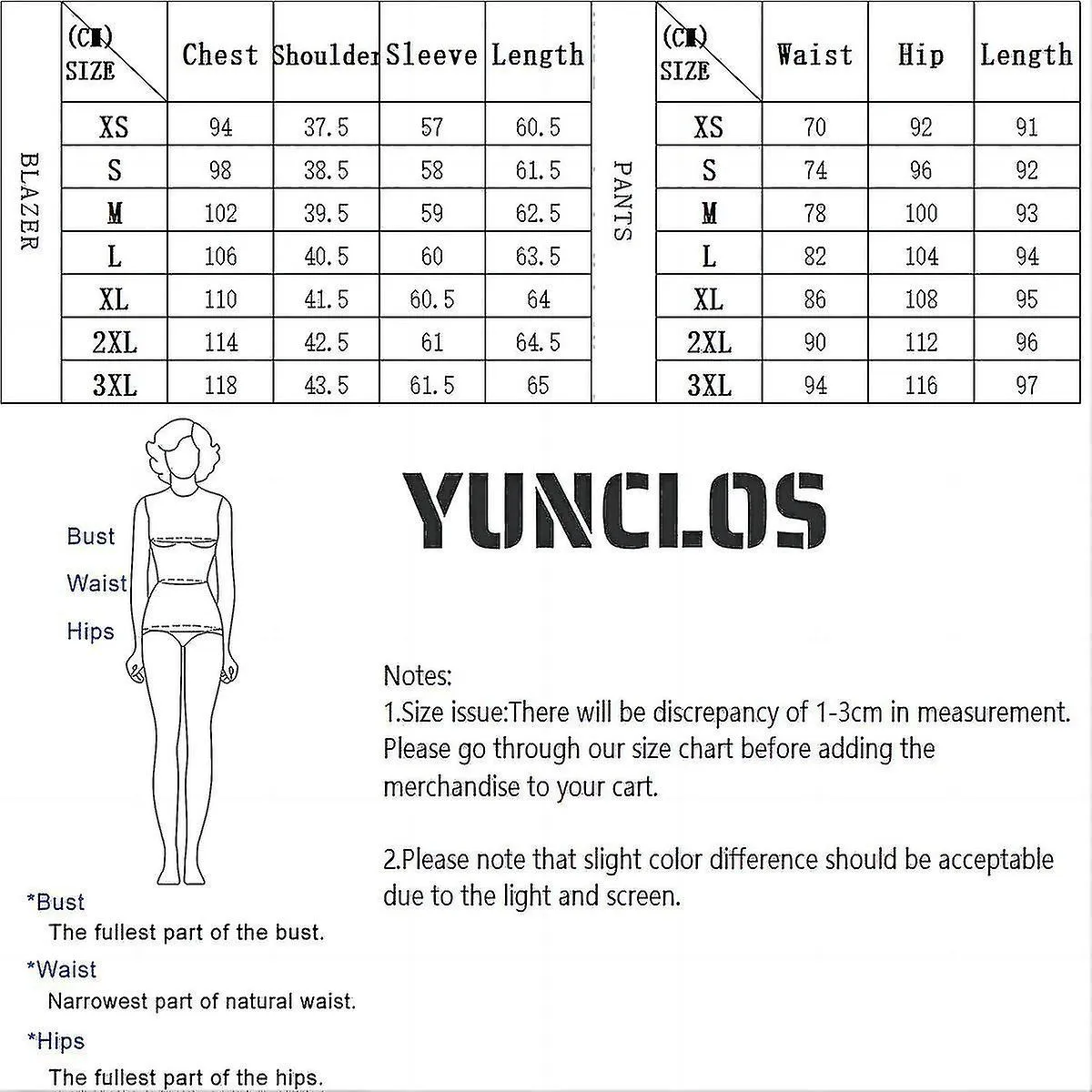 Yunclos Women"s Professional Elegant Trousers Casual Suit Sets