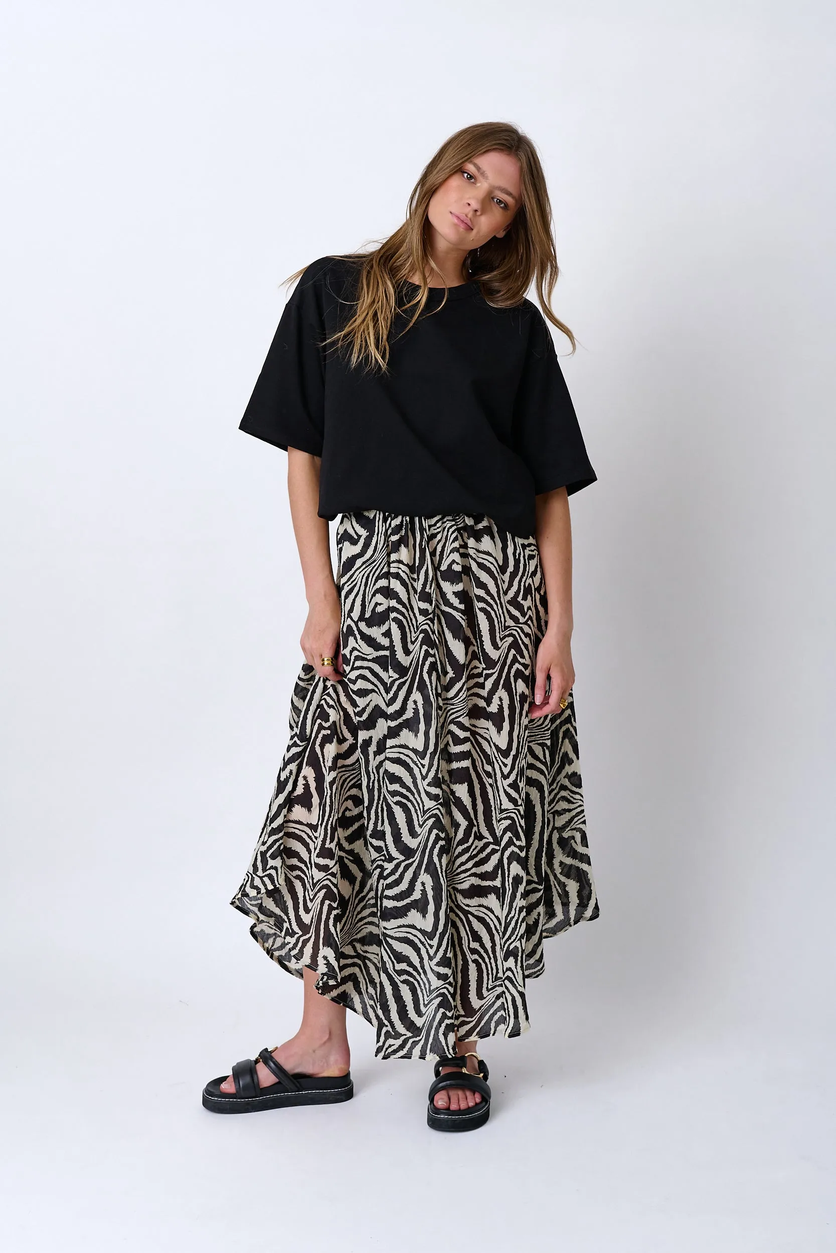 Zebra Print Skirt by Antonio