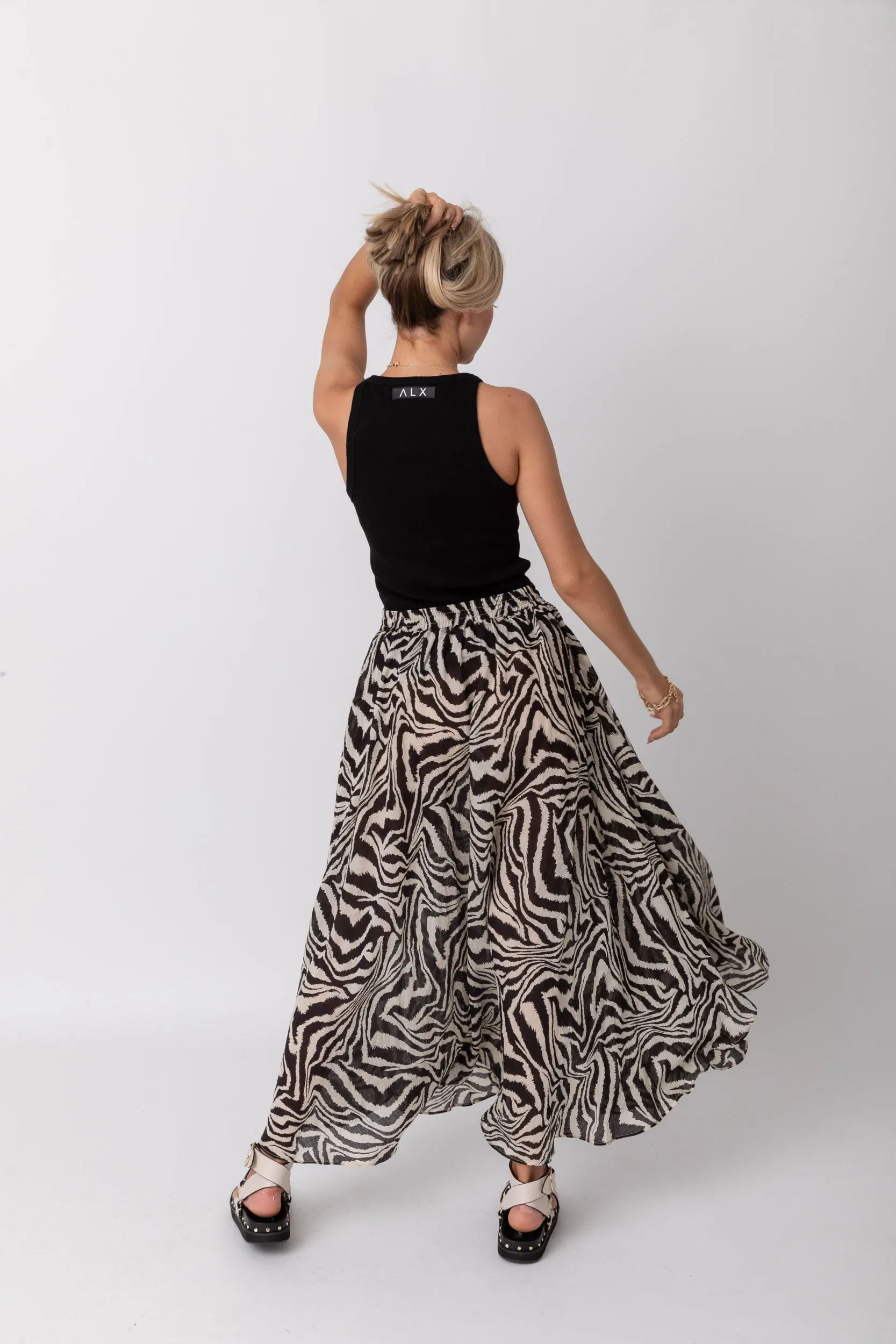 Zebra Print Skirt by Antonio