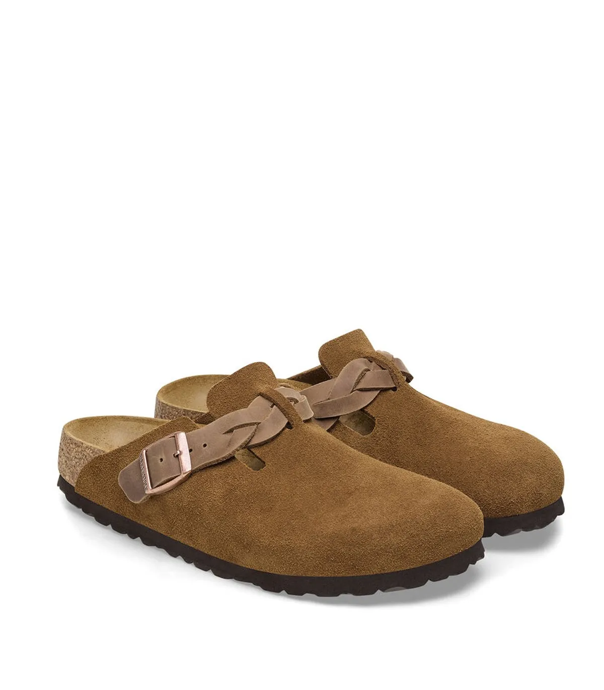 ZUECO BIRKENSTOCK BOSTON LEVE BRAIDED CUERO