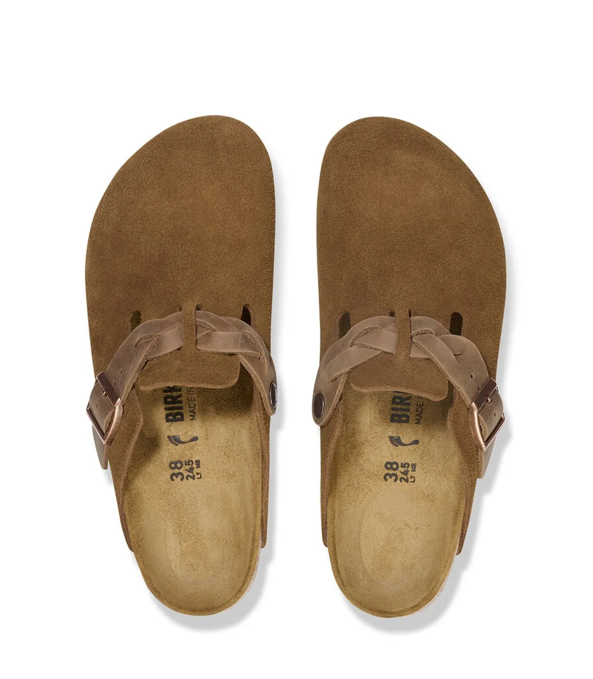 ZUECO BIRKENSTOCK BOSTON LEVE BRAIDED CUERO